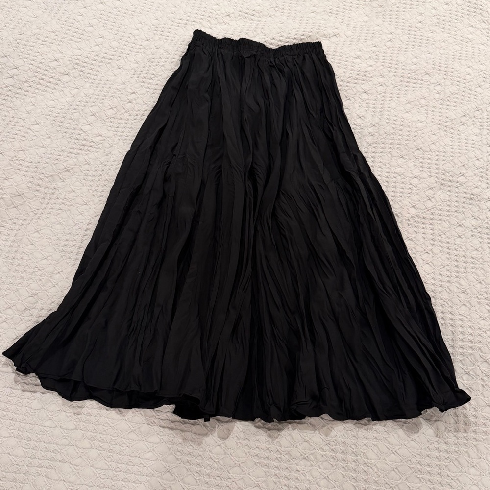 OAK + FORT Black A-Line Skirt